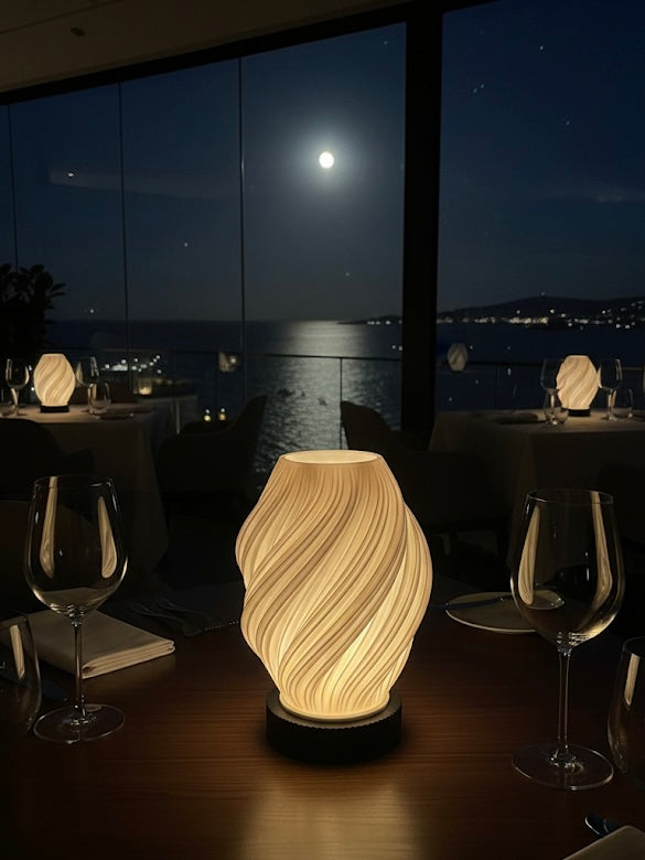 LİTHE Şarjlı Dekoratif Masa Lambası Şarjlı Abajur