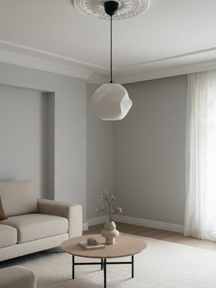 Modern ve Doğal Taş Tasarım Şık Avize