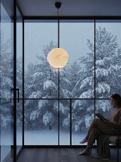 Modern ve Doğal Taş Tasarım Şık Avize